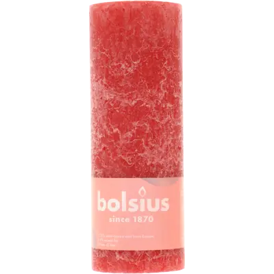 pdp-image-Bolsius Rustieke kaars 19cm rood