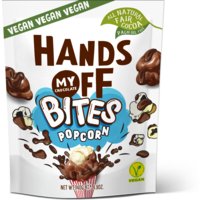 Een afbeelding van Hands Off Bites popcorn vegan
