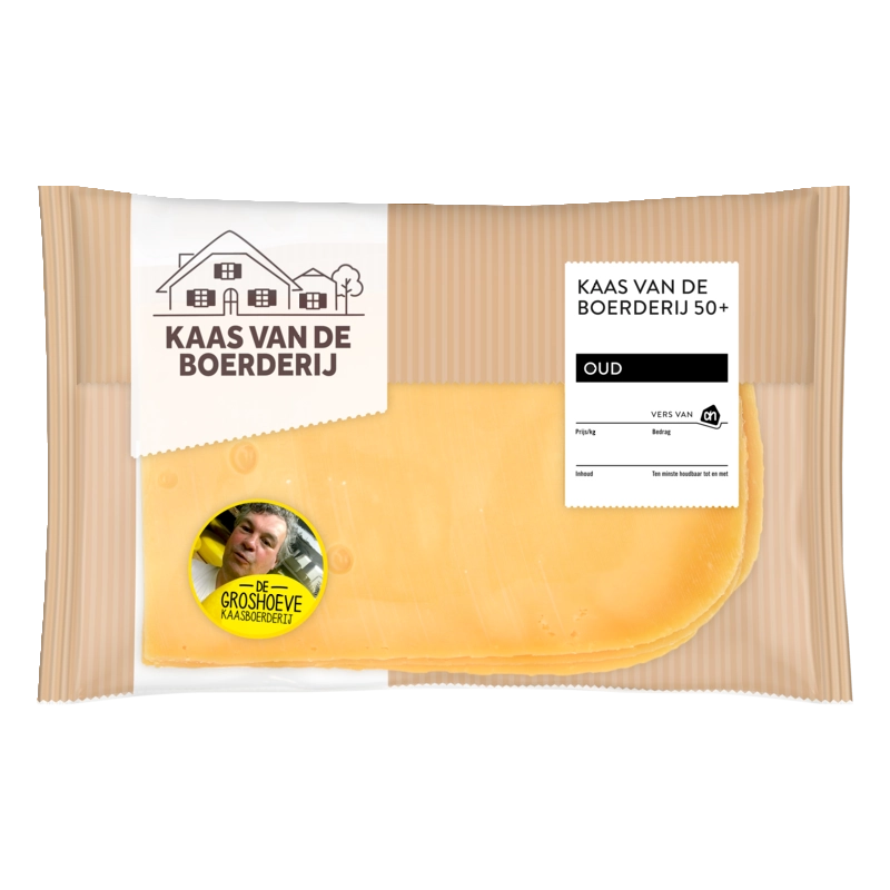 AH Kaas van de boerderij oud 50+ plak