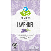 Een afbeelding van AH Biologisch Kruiden lavendel thee
