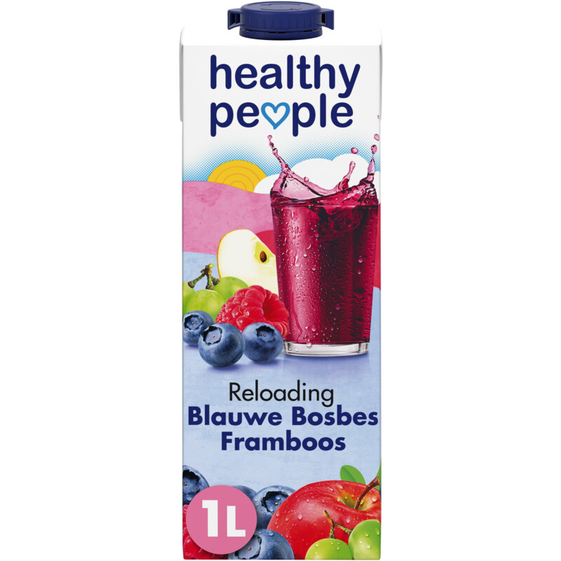 Een afbeelding van Healthy people Blauwe bosbes framboos
