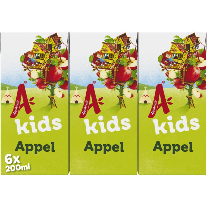 Een afbeelding van Appelsientje Kids fruitdrink appel 6-pack