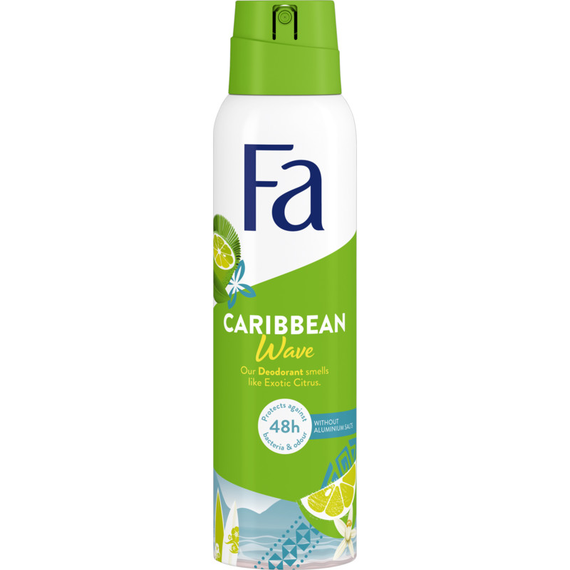 Een afbeelding van Fa Caribbean wave deodorant spray