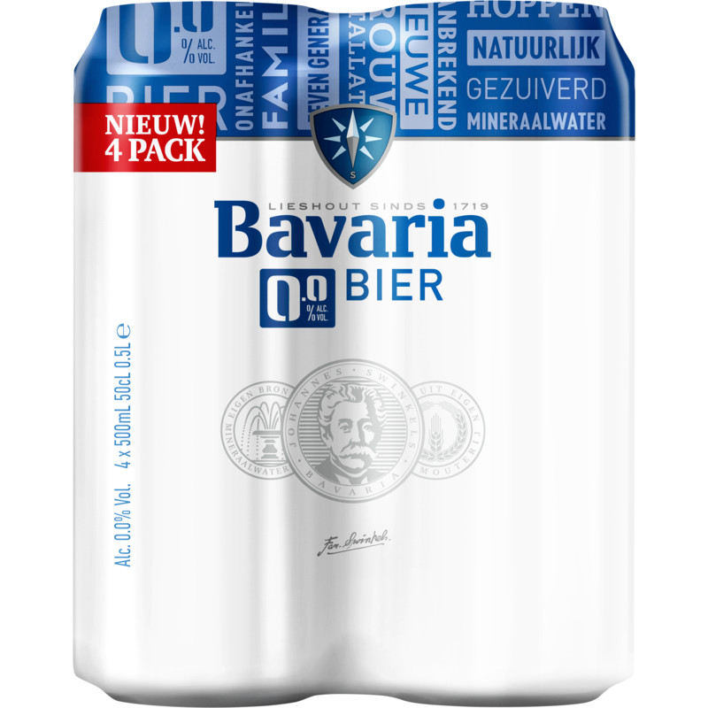 Een afbeelding van Bavaria 0.0 4-pack