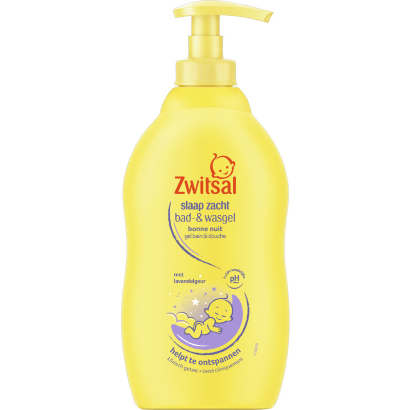 Een afbeelding van Zwitsal Baby bad- & wasgel lavendel