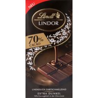 Een afbeelding van Lindt Lindor dark 70% cacao