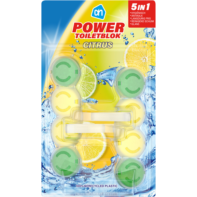 Een afbeelding van AH Power toiletblokken citrus