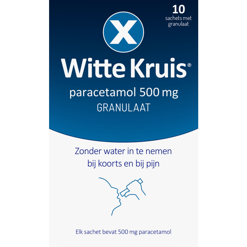 Een afbeelding van Witte Kruis Paracetamol 500 mg granulaat
