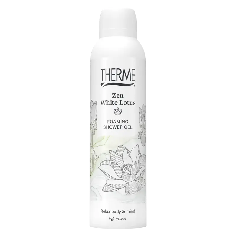 Zen white lotus foaming shower gel