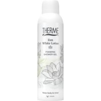 Een afbeelding van Therme Zen white lotus foaming shower gel