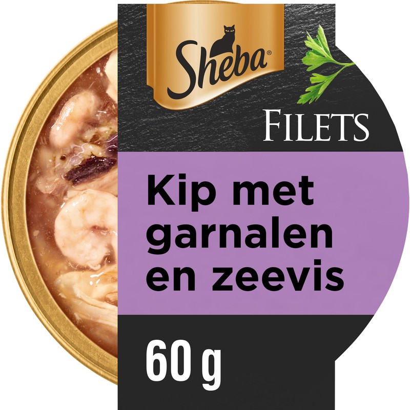 Een afbeelding van Sheba Filets kip met garnalen en zeevis