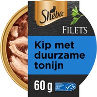 Een afbeelding van Sheba Filets kip met duurzame tonijn