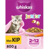 Een afbeelding van Whiskas Brokken junior met kip 2-12 maanden