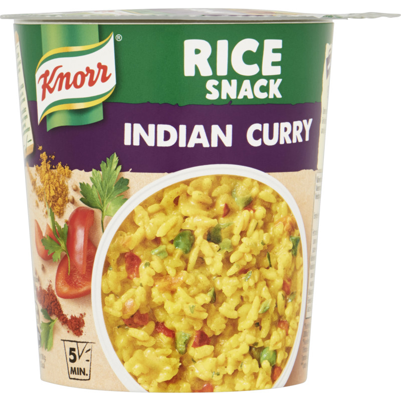 Een afbeelding van Knorr Instant Snack Indian Curry bel
