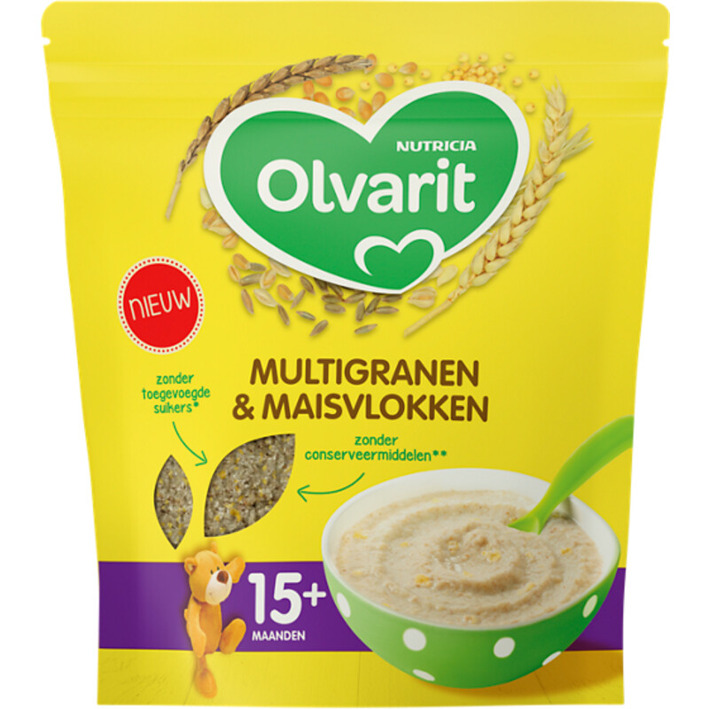 Een afbeelding van Olvarit Multigranen & maisvlokken 15m+