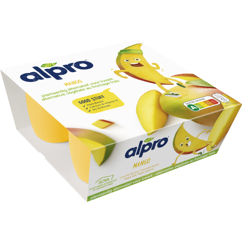 Een afbeelding van Alpro KidsPlant Variatie op kwark Mango