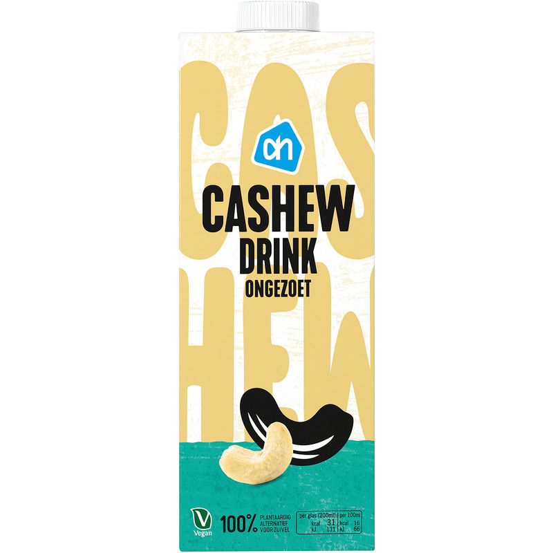 Een afbeelding van AH Ongezoet cashew drink