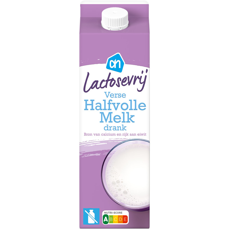Een afbeelding van AH Lactosevrij verse halfvolle melk drank