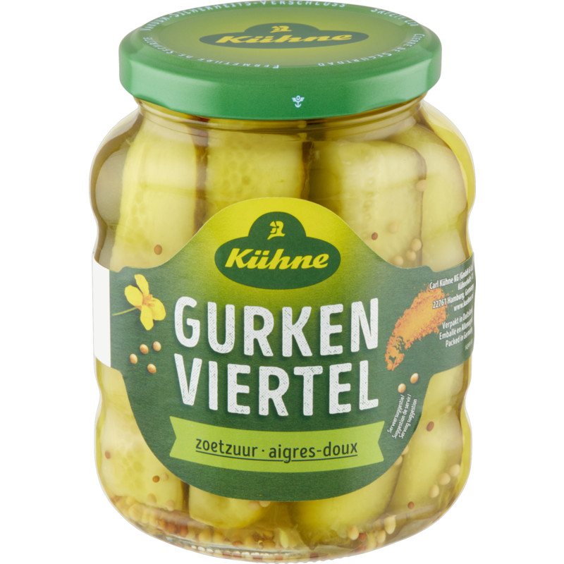 Een afbeelding van Kühne Gurken viertel zoetzuur