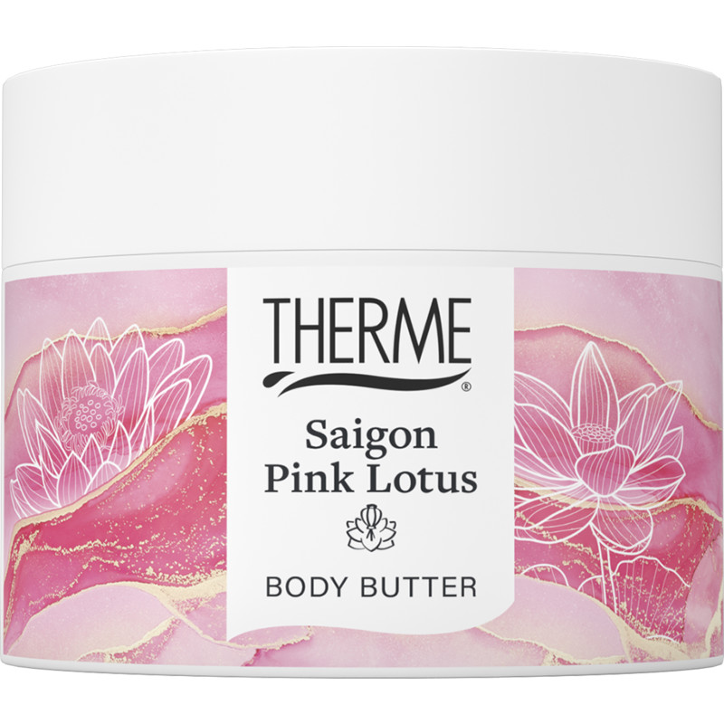 Een afbeelding van Therme Saigon pink lotus body butter