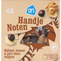 Een afbeelding van AH Handje noten walnoot, banaan & pure choc