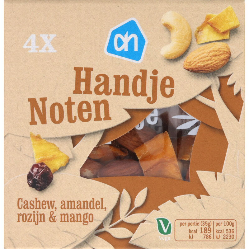 Een afbeelding van AH Handje noten cashew, amandel & rozijn