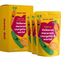 Een afbeelding van Mama deli Volk macaroni courgette & wortel 8+ mnd