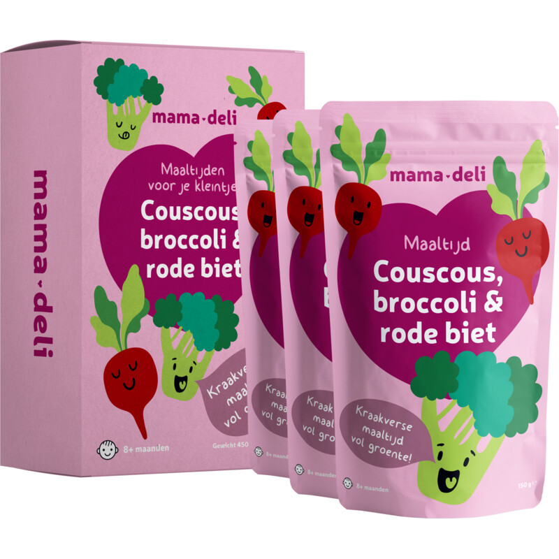 Mama Deli Couscous broccoli & rode biet 8+ mnd bestellen Albert Heijn