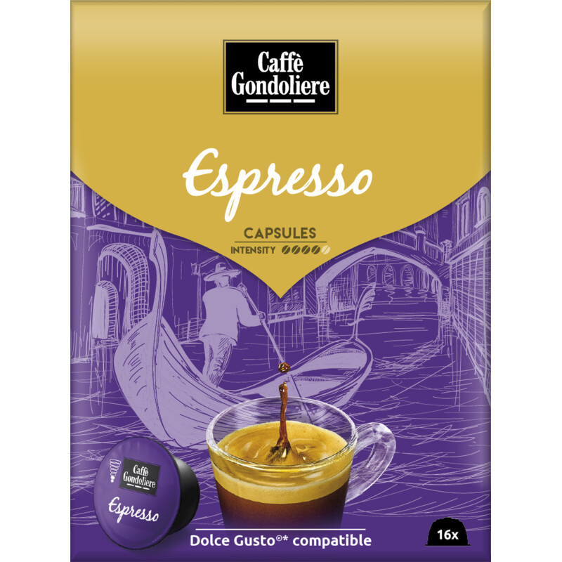 Een afbeelding van Caffè Gondoliere Dolce gusto compatible espresso