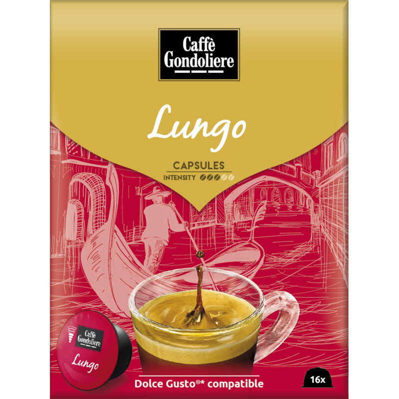 Een afbeelding van Caffè Gondoliere Dolce gusto compatible lungo