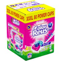 Een afbeelding van Color Reus 3+1 Power caps wasmiddel capsules kleur