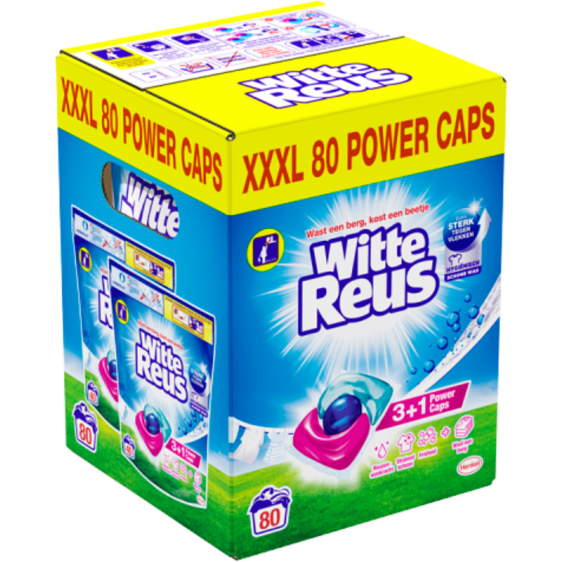 Een afbeelding van Witte Reus Power caps 3+1 XXXL