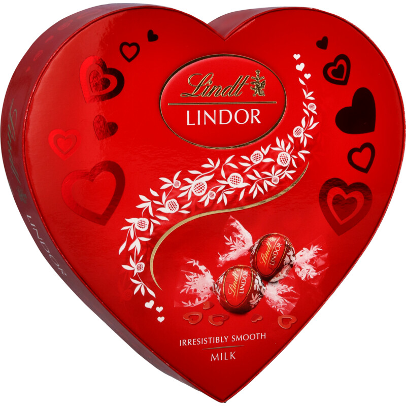 Een afbeelding van Lindt Lindor melk chocolade hart