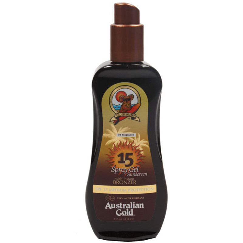 Een afbeelding van Australian Gold Bronzer spray medium protection SPF15