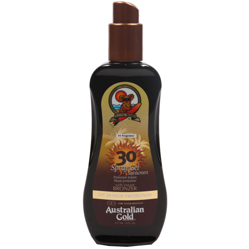 Een afbeelding van Australian Gold Bronzer spray high protection SPF30