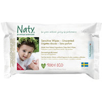 Een afbeelding van Naty Eco sensitive wipes unscented