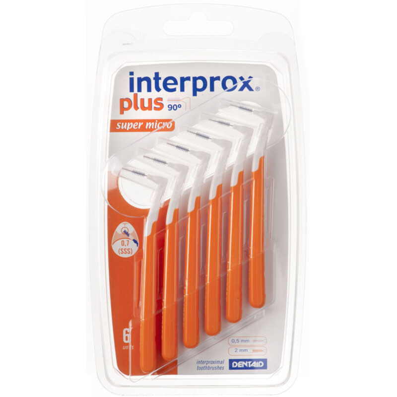 Een afbeelding van Interprox Plus Interdentale rager super micro oranje