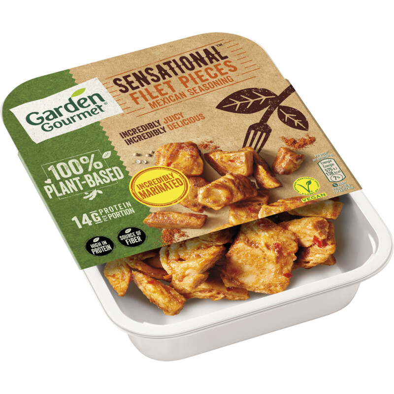 Een afbeelding van Garden Gourmet Sensational filet pieces Mexicaans