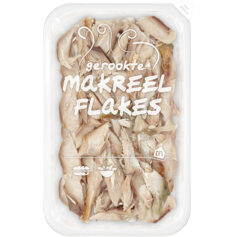 Een afbeelding van AH Gerookte makreel flakes