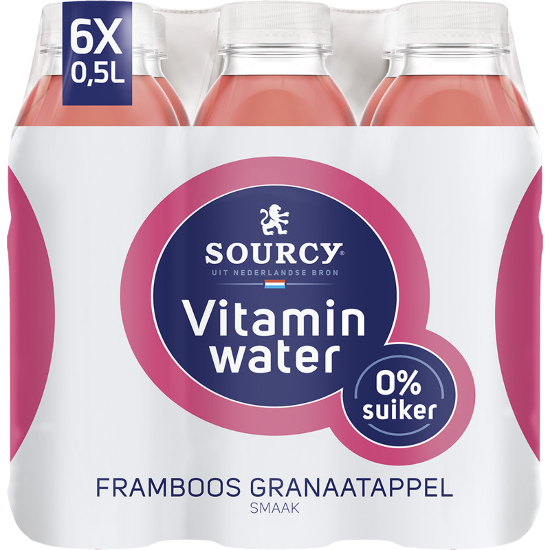Een afbeelding van Sourcy Vitaminwater framboos granaatappel tray