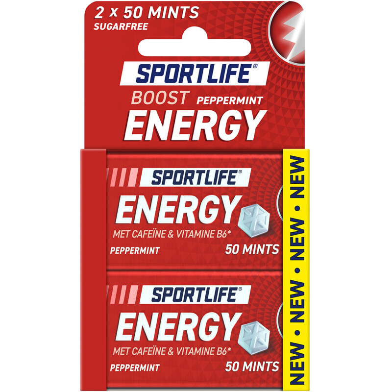 Sportlife Boost mints energy peppermint 2pack bestellen ah.nl