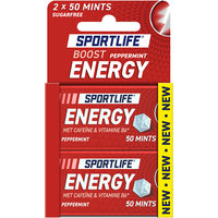 Een afbeelding van Sportlife Boost mints energy peppermint 2-pack