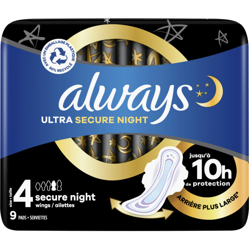 Een afbeelding van Always Ultra secure night (maat 4) maandverband