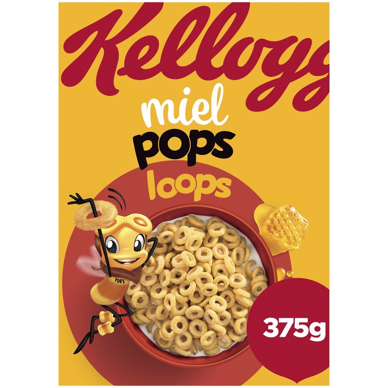 Een afbeelding van Kellogg's Honey pops loops
