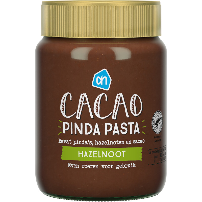 Een afbeelding van AH Pinda Hazelnoot cacao pasta