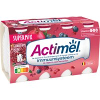 Een afbeelding van Danone Actimel supermix granaatappel bosbes bel
