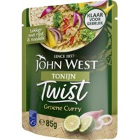 Een afbeelding van John West Twist tonijn groene curry