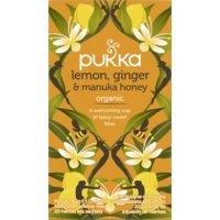Een afbeelding van Pukka Lemon ginger manuka honey