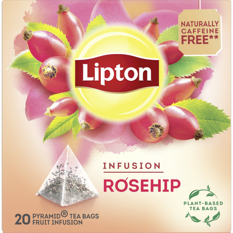 Een afbeelding van Lipton Pyramid Rosehip BEL