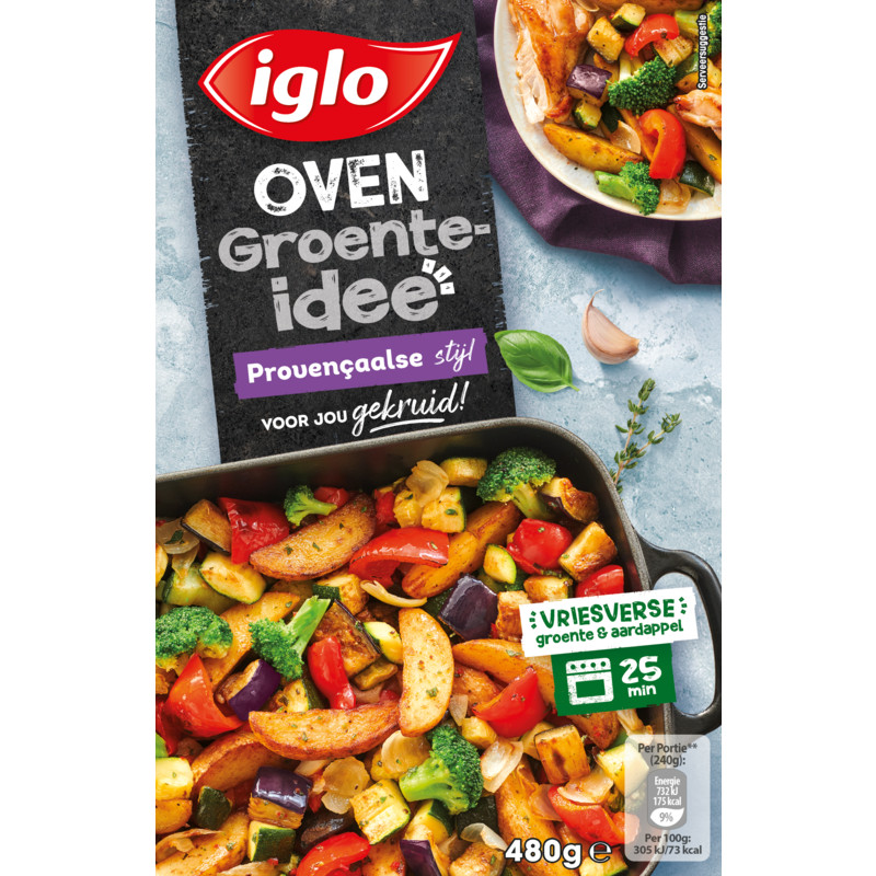 Een afbeelding van Iglo Oven groente-idee provencaalse stijl
